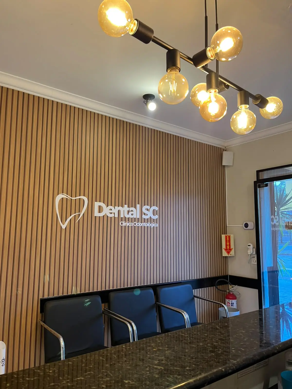 Recepção da DentalSC no bairro Boehmerwald, em Joinville